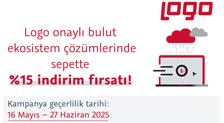 Logo Onaylı Bulut Ekosistem Çözümlerinde %15 Sepet İndirimi Başladı!